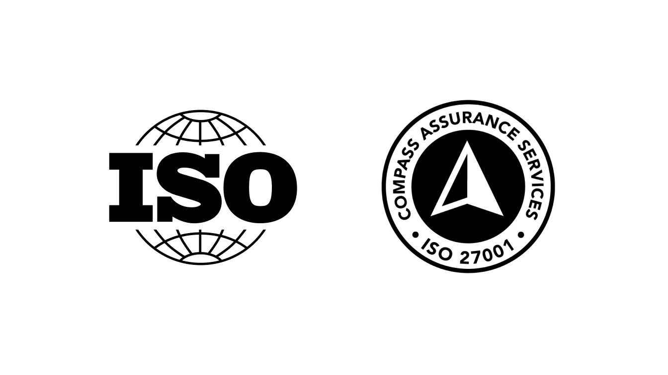 ISO and ISO 27001 logos